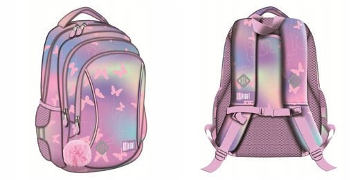 St.Right Školský Batoh BP-26 Pink Butterflies - Kvalitný a Ergonomický